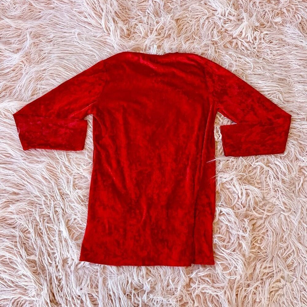 Red Velvet Tunic - Picture 4 of 4